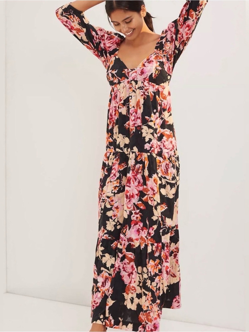 Anthropologie Blossom Maxi Dress